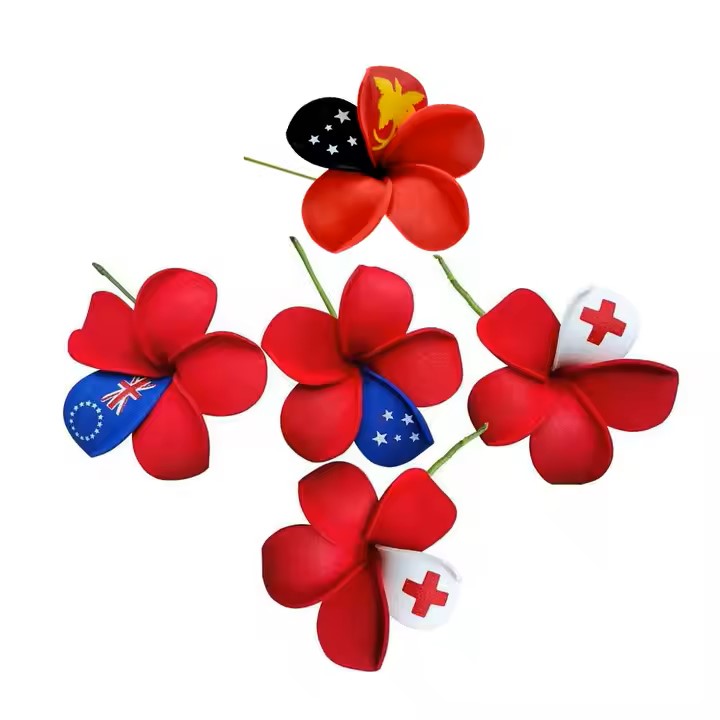 Frangipani Flag Hair/Ear Pin